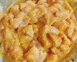 A picture of step 1 of Savory, Spicy Tikka Macroni 🍝🍊🍊🍜.