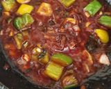 A picture of step 3 of Cabbage Manchurian.