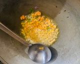 A picture of step 3 of Masala oats.