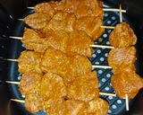 A picture of step 2 of Air fryer Beef Tikka.
