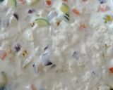 A picture of step 7 of Baked Idli with White Sauce(leftover idli).
