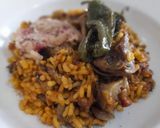 Foto del paso 13 de la receta Arroz seco de pies de cerdo, alcachofas y pimientos del padrón