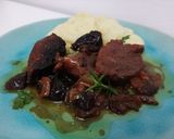 Pas rețetă Carne de porc cu prune uscate la cuptor și piure de cartofi 2 fotografie