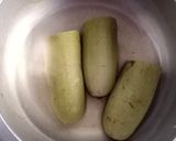 A picture of step 1 of Stuffed Shahi Dudhi/ Stuffed Lauki.