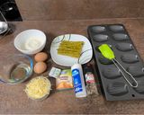 Une image de l'étape 1 de Mini madeleines aux asperges et boursin.