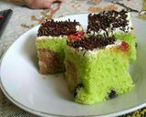 Foto langkah ke 7 dari resep Pandan marbel buttercake (no oven,no timbangan).