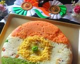 A picture of step 5 of Patriotic Tricolor Upma.