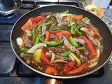 Ternera con pimientos
