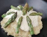 Une image de l'étape 6 de Risotto crémeux aux asperges vertes.
