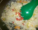 A picture of step 3 of Vegetable white rice.