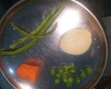 A picture of step 1 of Russian Salad.