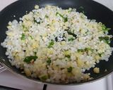 A picture of step 3 of Sabudana khichdi.