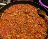 Une image de l'étape 5 de Spaghetti bolognaise végane.
