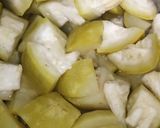 A picture of step 3 of Lauki ki bhujia.