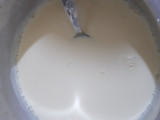 Mango jelly custard