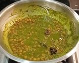 A picture of step 6 of Kala chana palak -Semi dry masala sabji.