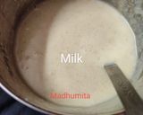 A picture of step 2 of Semolina chocolate Cake.