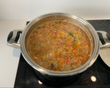 Foto del paso 3 de la receta: Lentejas con verduras, chorizo y jamón