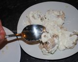 A picture of step 6 of Persian upside down rice (Tahchin-e Morgh).