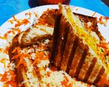 A picture of step 8 of Paneer Bhurji Grilled Sandwiches.
