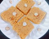 A picture of step 4 of Delicious healthy tasty gram flour dry fruits Burfi.