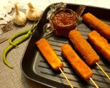 A picture of step 7 of Crispy paneer sticks with sweet chilli garlic sauce.