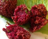 A picture of step 7 of Red Beet Falafel.