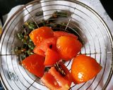 A picture of step 3 of Bhindi tomato masala fry.