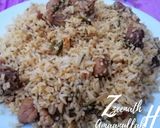 A picture of step 3 of Leftover Chicken Fried Rice with Schezwan Chutney.