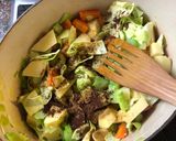 A picture of step 2 of Sopa Andina: veggie + quinoa soup - vegan.