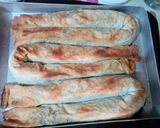 Pas rețetă Plăcintă cu spanac, pastramă, paprica afumată în foi yufka 2 fotografie