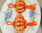 Hình bước làm 3 của món Tôm lồng đèn