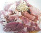 รูปขั้นตอนการทำที่ 1 ของ หมูปลาร้าน้ำจิ้มแจ่ว
