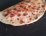 A picture of step 4 of Gujiya like Paneer paratha.