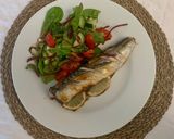A picture of step 4 of Grilled Mackerel + Salad.