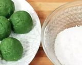 A picture of step 4 of Paan coconut ladu.