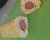 Foto langkah ke 4 dari resep Telur Gulung Sosis /Rolade/Tamagoyaki.
