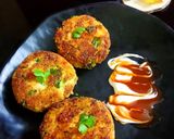 A picture of step 4 of Okara (soya pulp) cutlet.