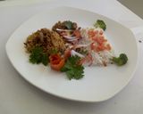 A picture of step 9 of Chicken Pilau, minced meat with Vegetable rice.