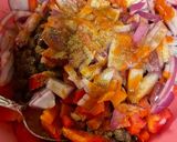 A picture of step 1 of Corn & black bean salad.