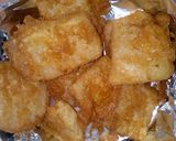 A picture of step 4 of Fried yam with egg.
