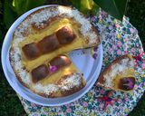 Foto del paso 5 de la receta: Torta de limón, banana y crema pastelera🌞
