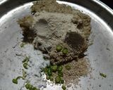 A picture of step 1 of Satvik Lauki dhebra.