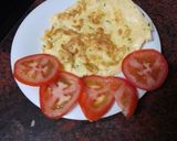 Foto del paso 2 de la receta: Bocadillo de jamón serrano, queso, tortilla francesa y tomate