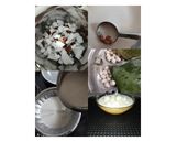 A picture of step 2 of Paal Kozhukattai.