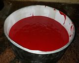 A picture of step 1 of RED velvet cake.
