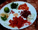 उबले सिंघाड़ा का चाट रेसिपी चरण 2 फोटो