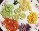 A picture of step 2 of Healthy Chana Chat.