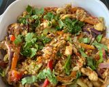 A picture of step 3 of Cashew cabbage.