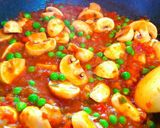 A picture of step 5 of Matar Mushrooms Restaurants Style.
